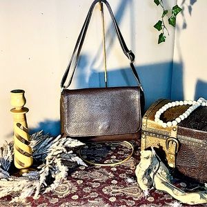 Vintage Coach Hudson Bag. Authentic. Dark Brown Genuine Leather REDUCED